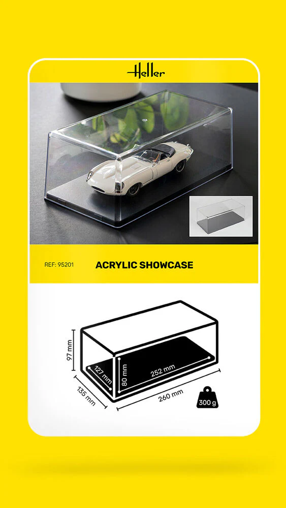 Acrylic Showcase, 252 x 127 x 80 mm - Image 9
