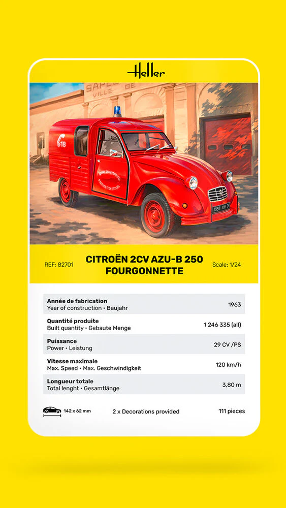 Citroen 2CV AZU-B 250 Fourgonnette 1:24 - Image 6
