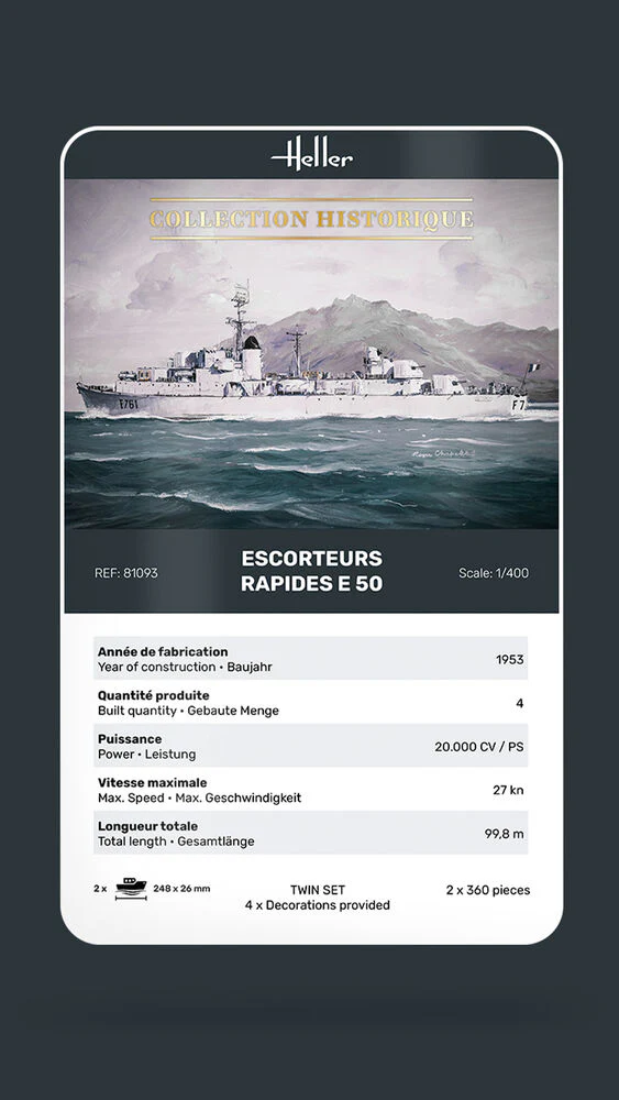 Escorteurs Rapides E 50 1:400 - Image 7