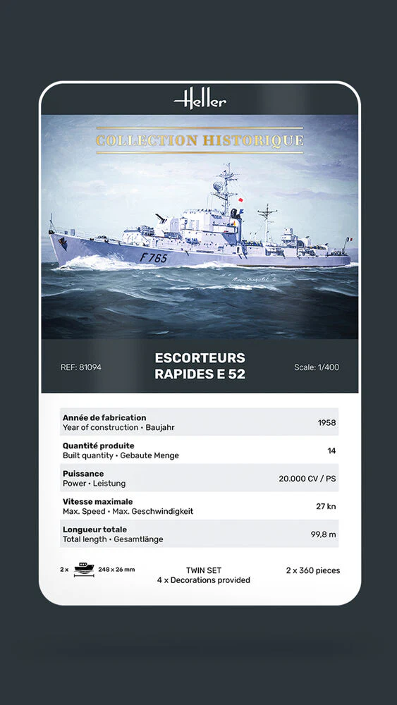 Escorteurs Rapides E 52 1:400 - Image 6