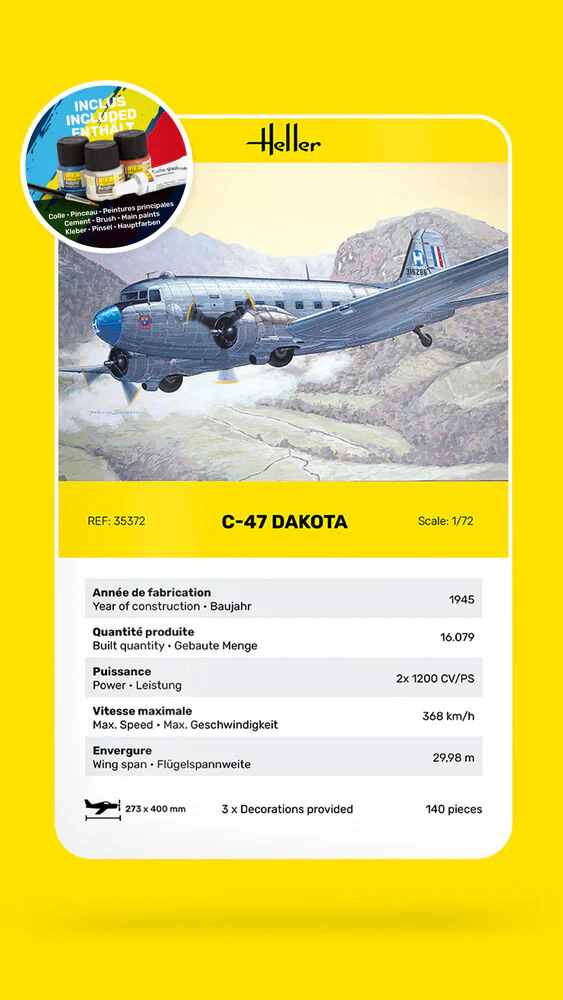 STARTER KIT C-47 Dakota 1:72 - Image 7