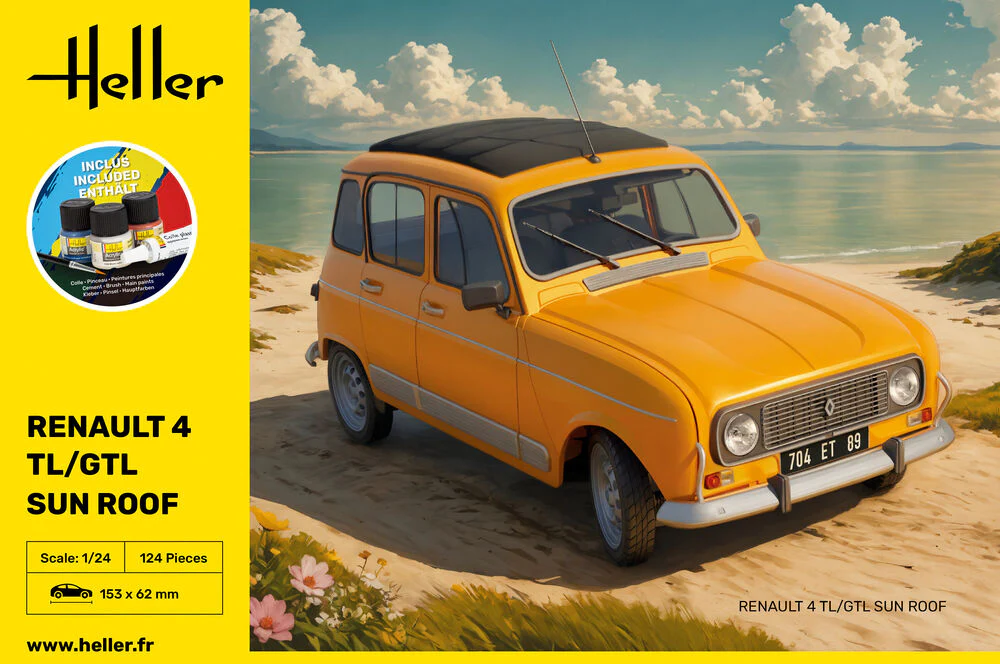 STARTER KIT Renault 4 TL/GTL Sun Roof 1:24 - Image 3