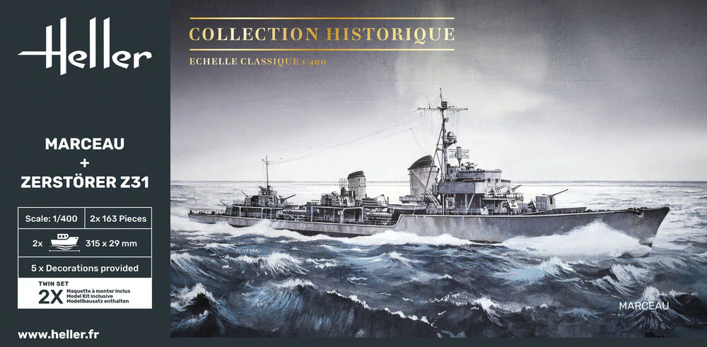 Twin Set Marceau + Zerstörer Z31 1:400 - Image 3