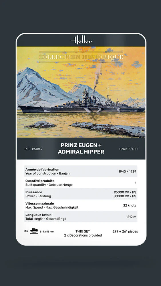 Twin Set Prinz Eugen + Admiral Hipper 1:400 - Image 6