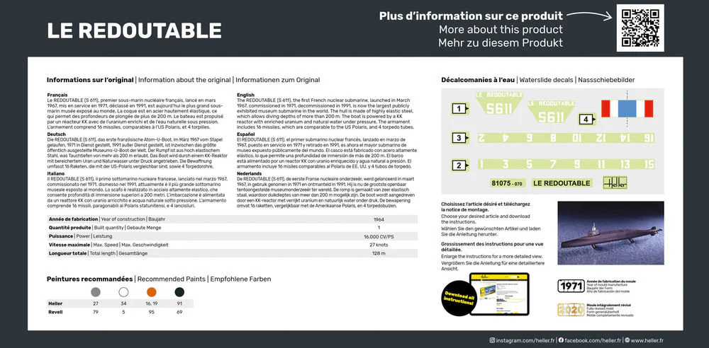 U-Boot S/M Redoutable 1:400 - Image 4