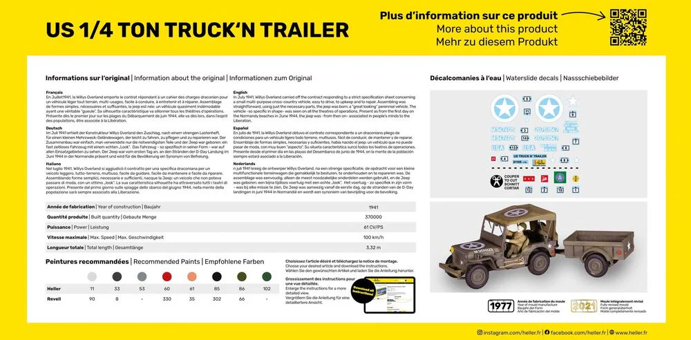 US 1/4 Ton Truck 'n Trailer 1:35 - Image 4